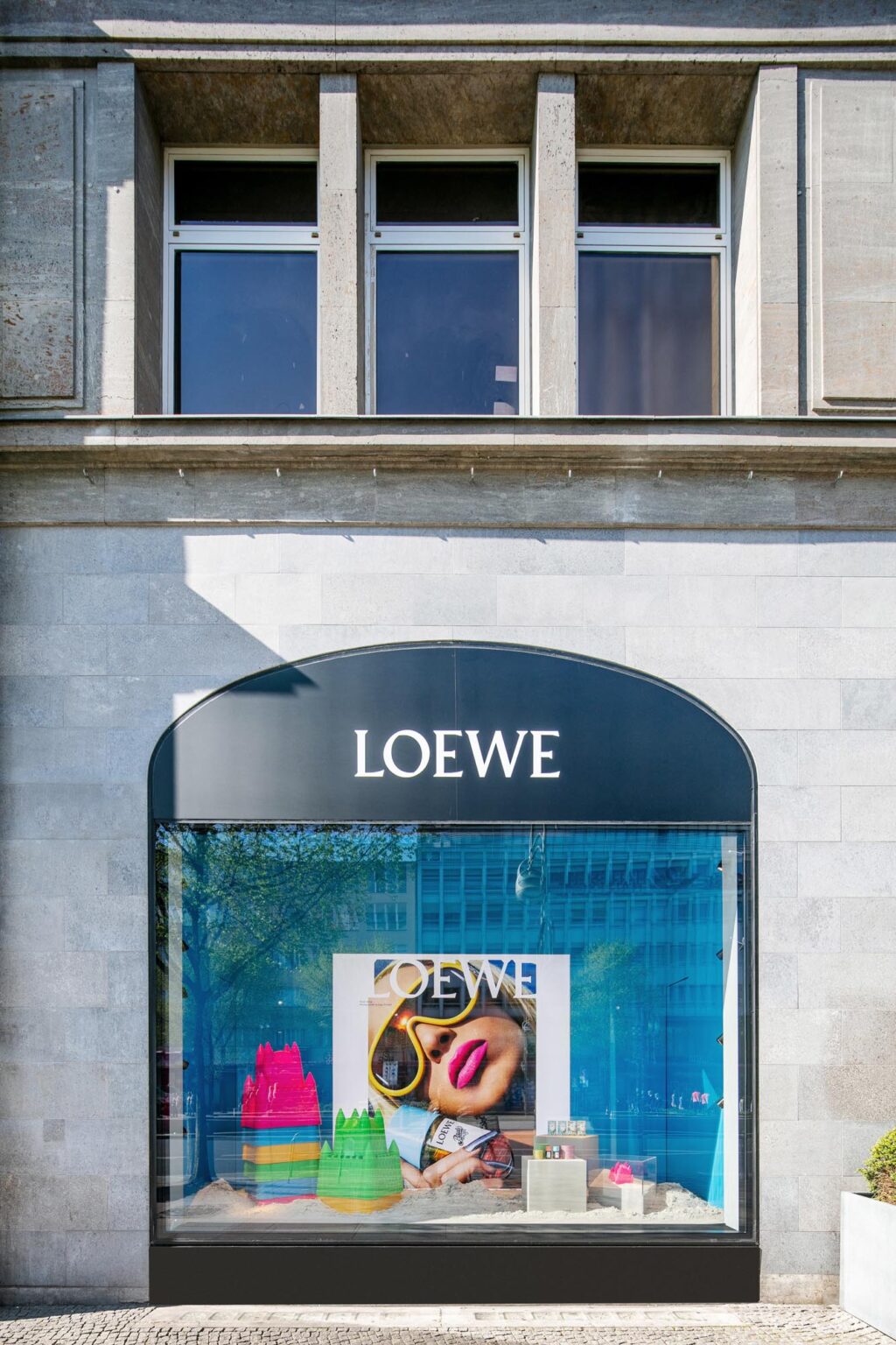 Loewe exterior window Display in Frankfurt, Germany