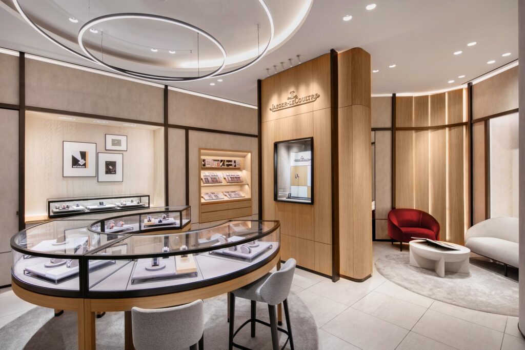 Jaeger-LeCoultre retail store watch section in Copenhagen, Denmark